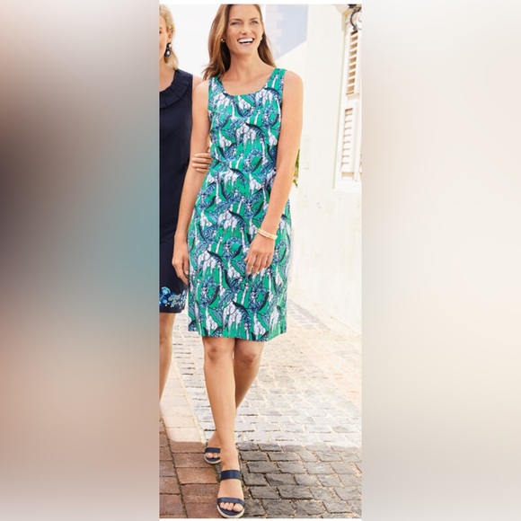 Talbots size 2 pieties giraffe print dress - Picture 3 of 5